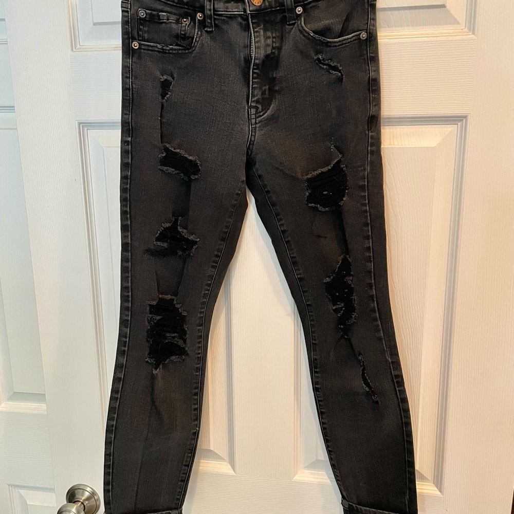 Aeropostale High Rise Distressed Jeans